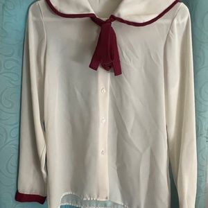 Vintage schoolgirl blouse 1960s size 6